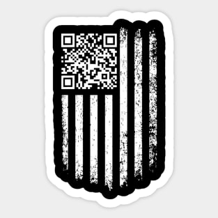 Trump Dance QR America Flag Sticker
